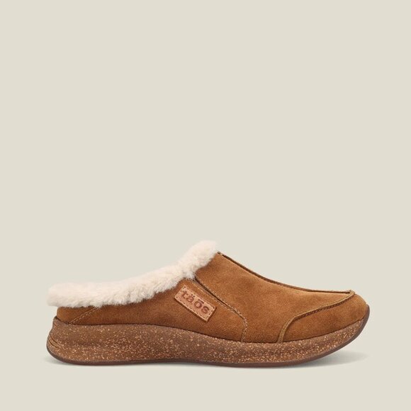 NEW TAOS Future Shearling Clogs - Suede IN Chestnut Sued For Women 925 6s3 - Picture 2 of 11